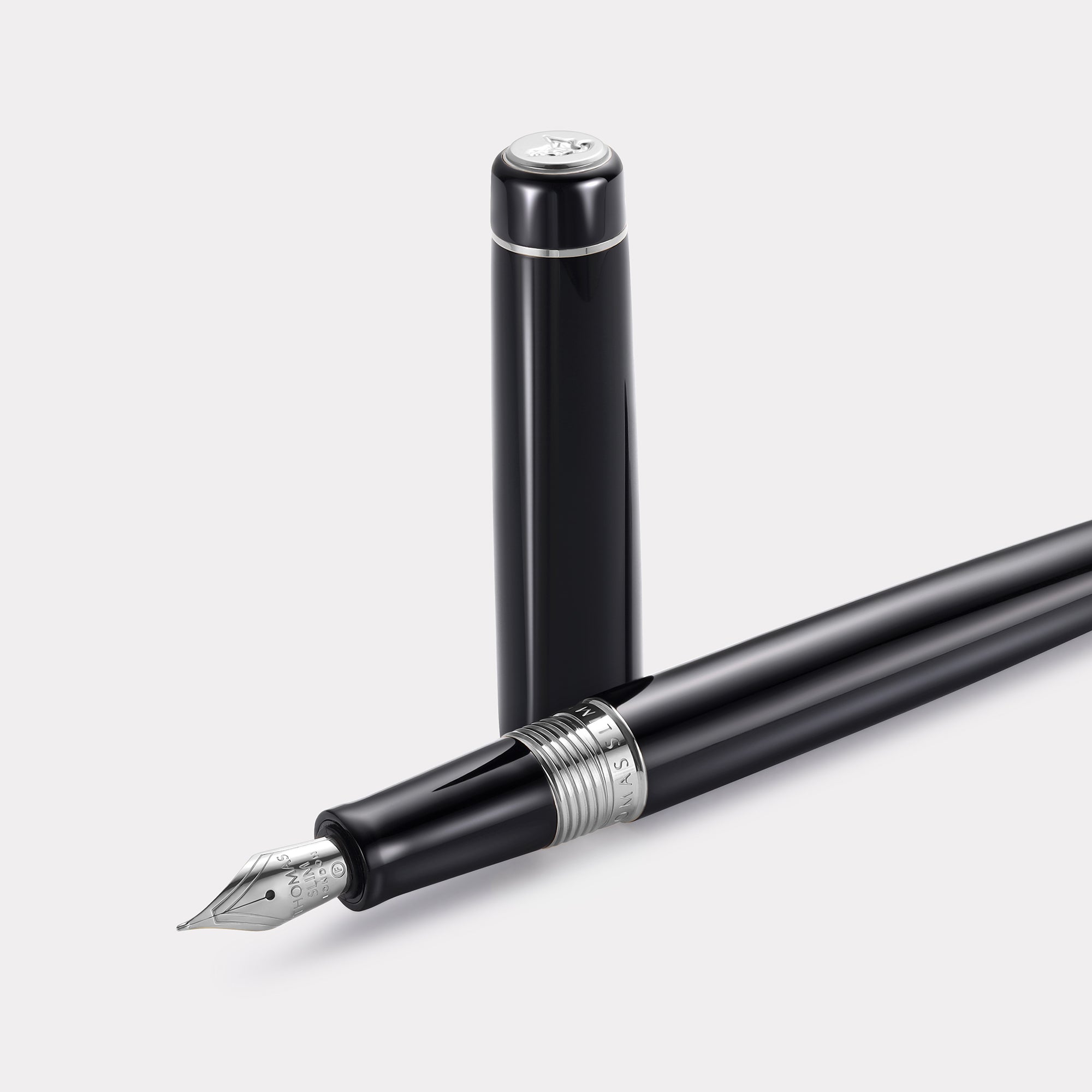 Tangier Classic Black Fountain Pen – Steel