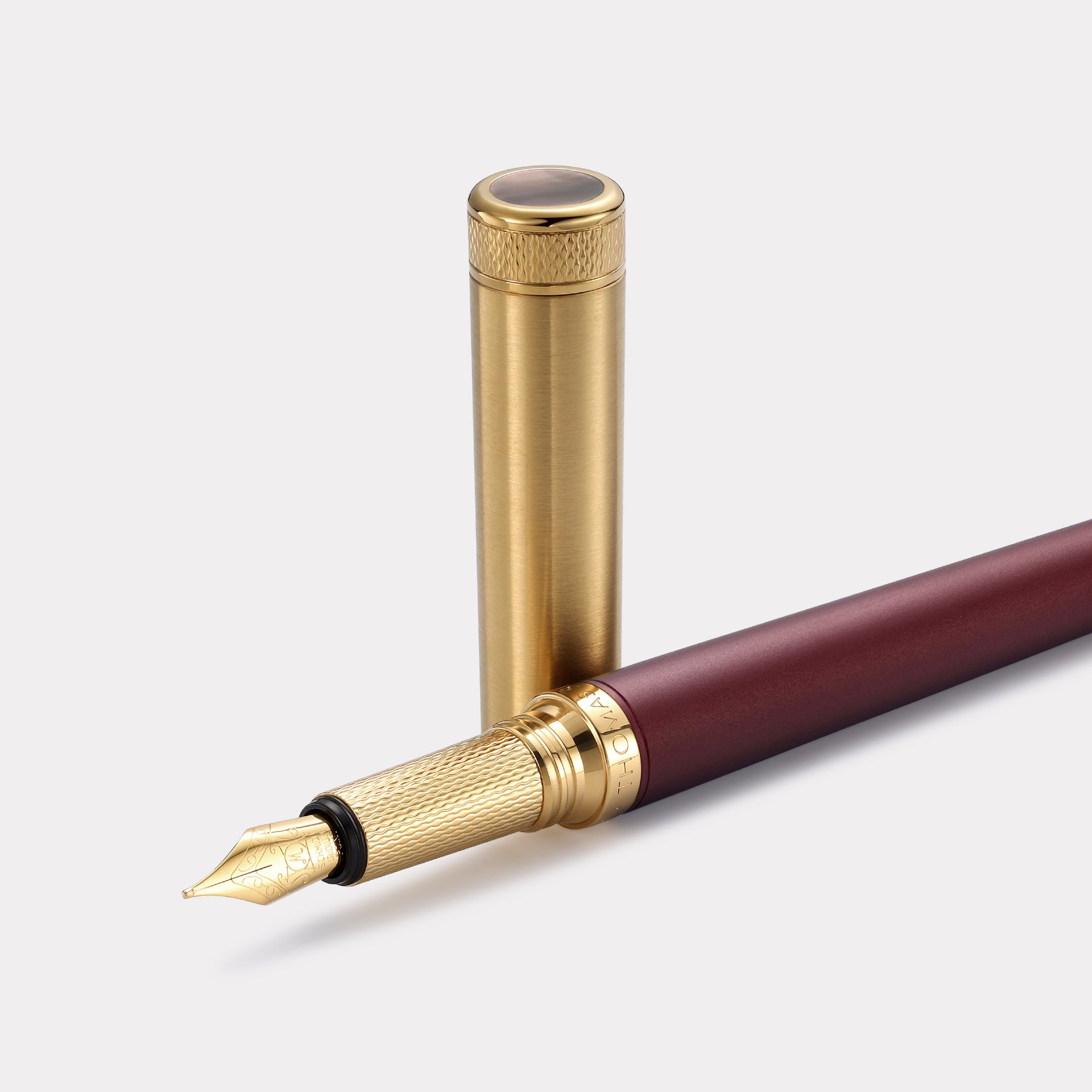 Barley Fountain Pen - Merlot Red