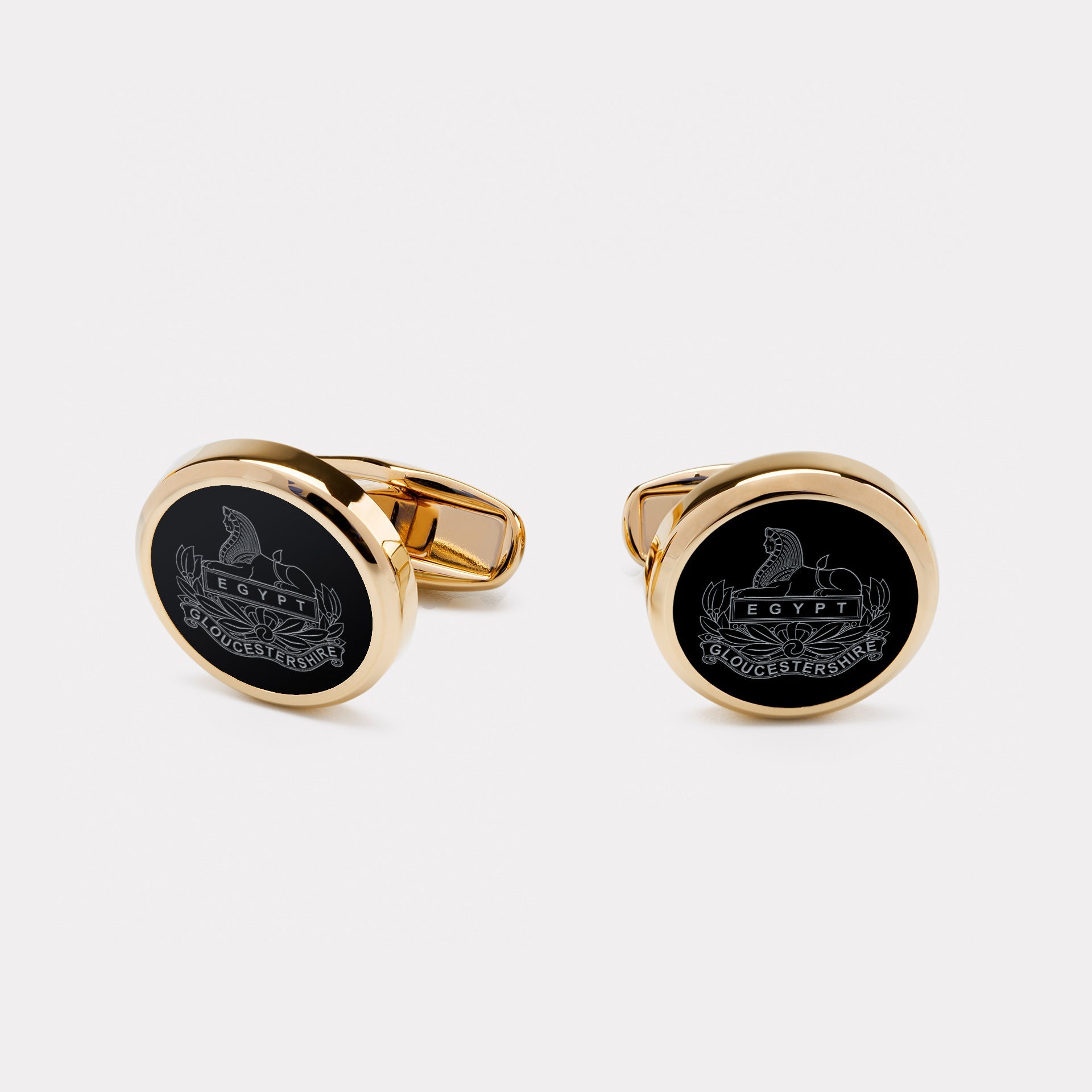 Royal Gloucestershire Regiment Cufflinks - Gold