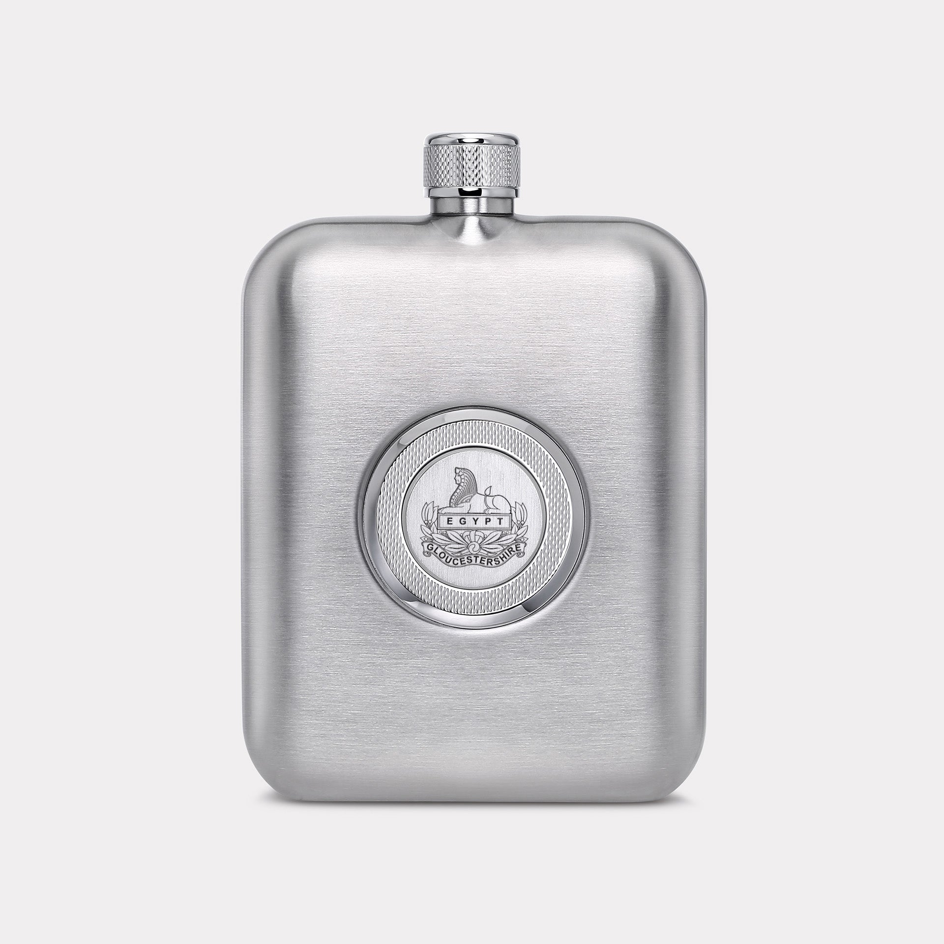 Royal Gloucestershire Regiment Hip Flask - Steel