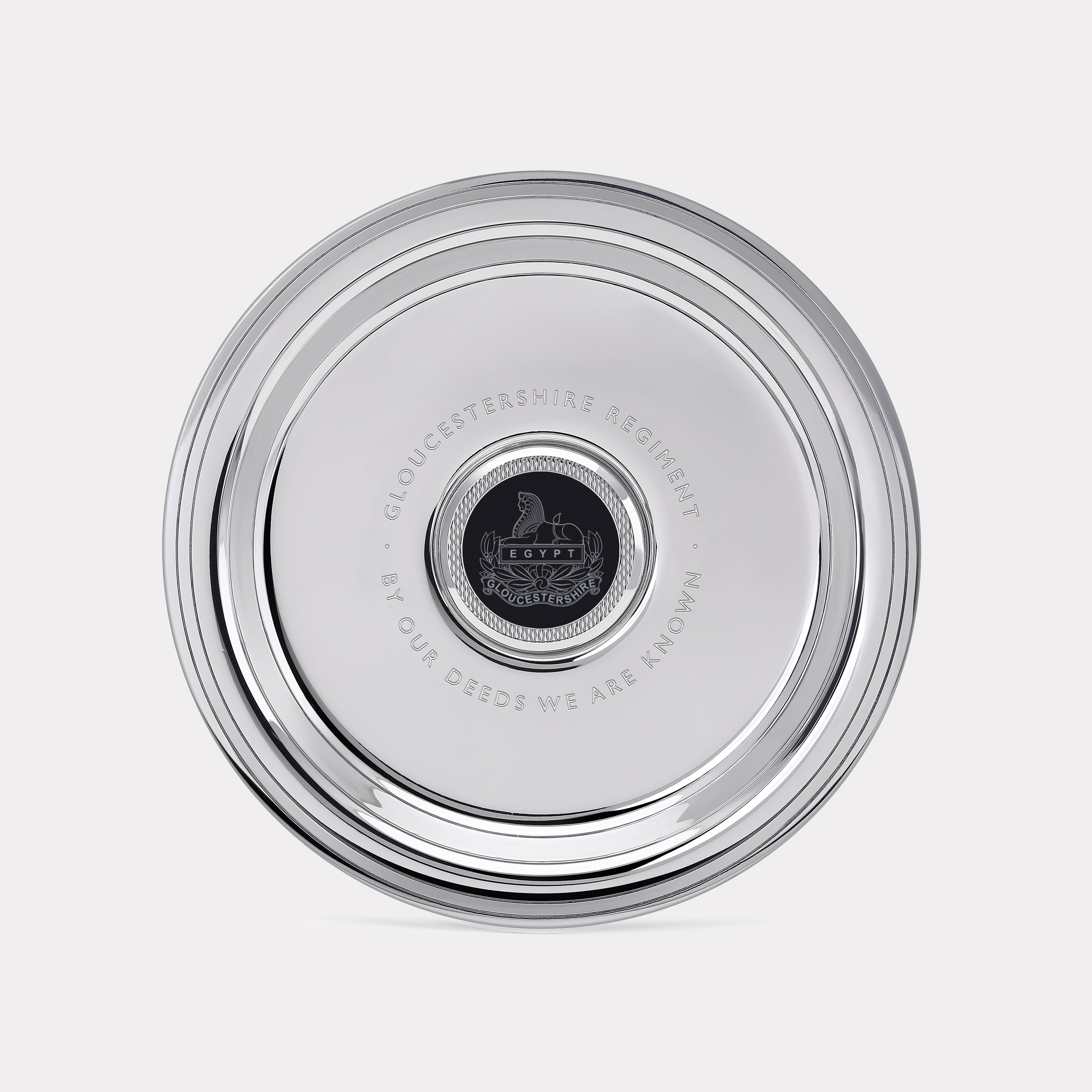 Royal Gloucestershire Regiment Wine Bottle Tray - Steel