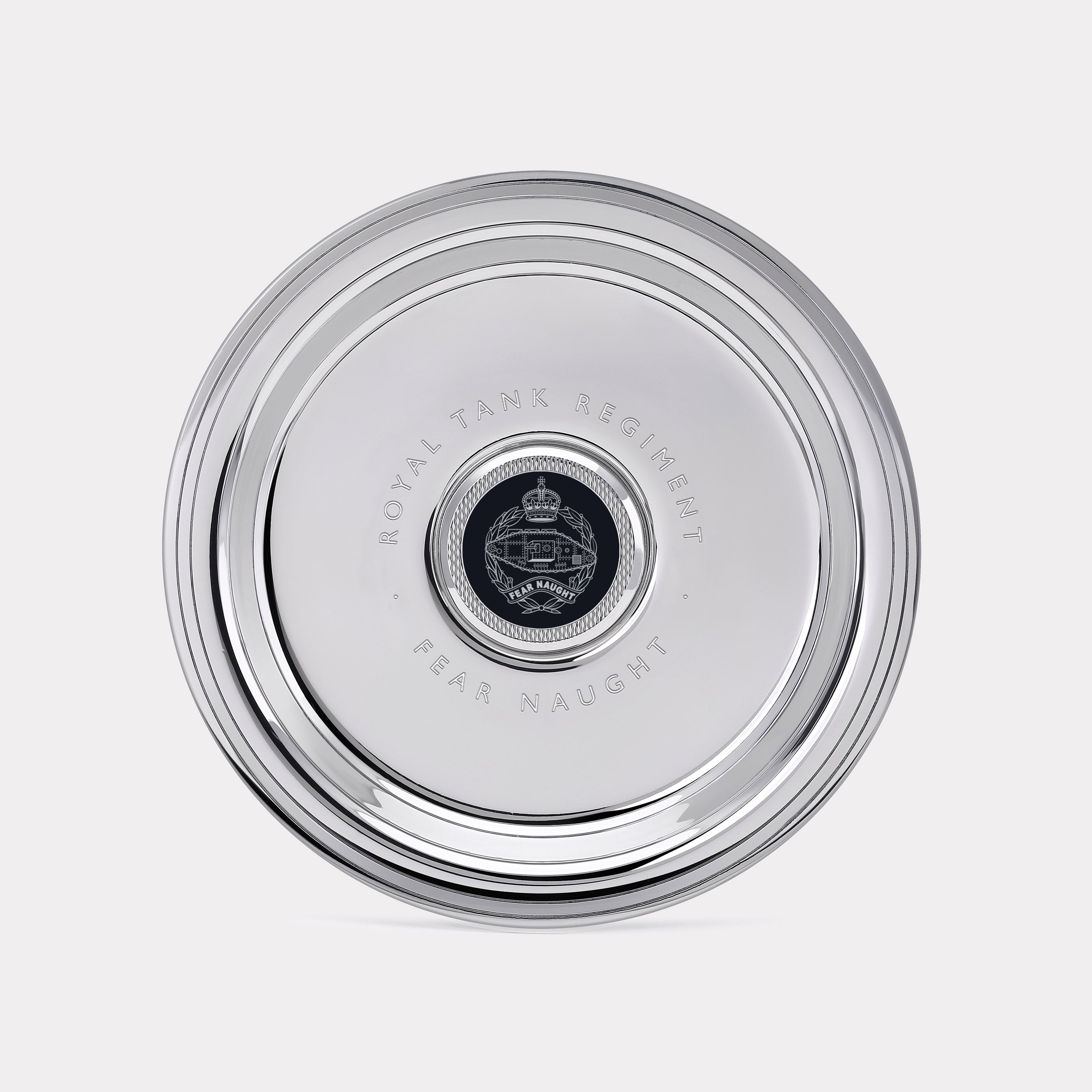 Royal Tank Regiment Wine Bottle Tray - Steel