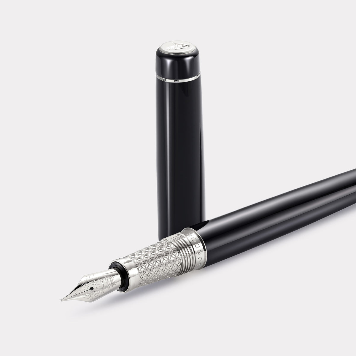 Tangier Mosaic Black Fountain Pen – Steel
