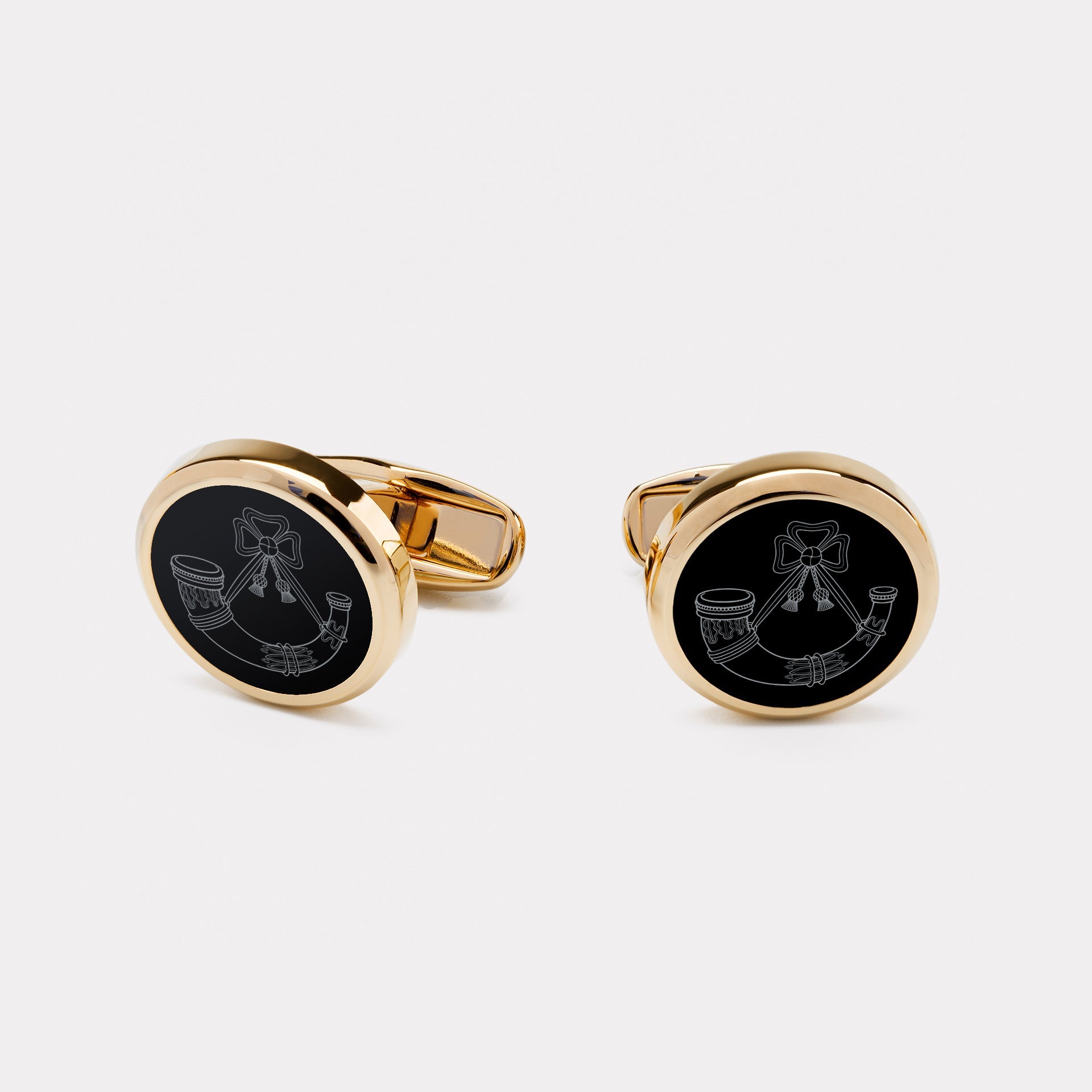 Light Infantry Cufflinks - Gold