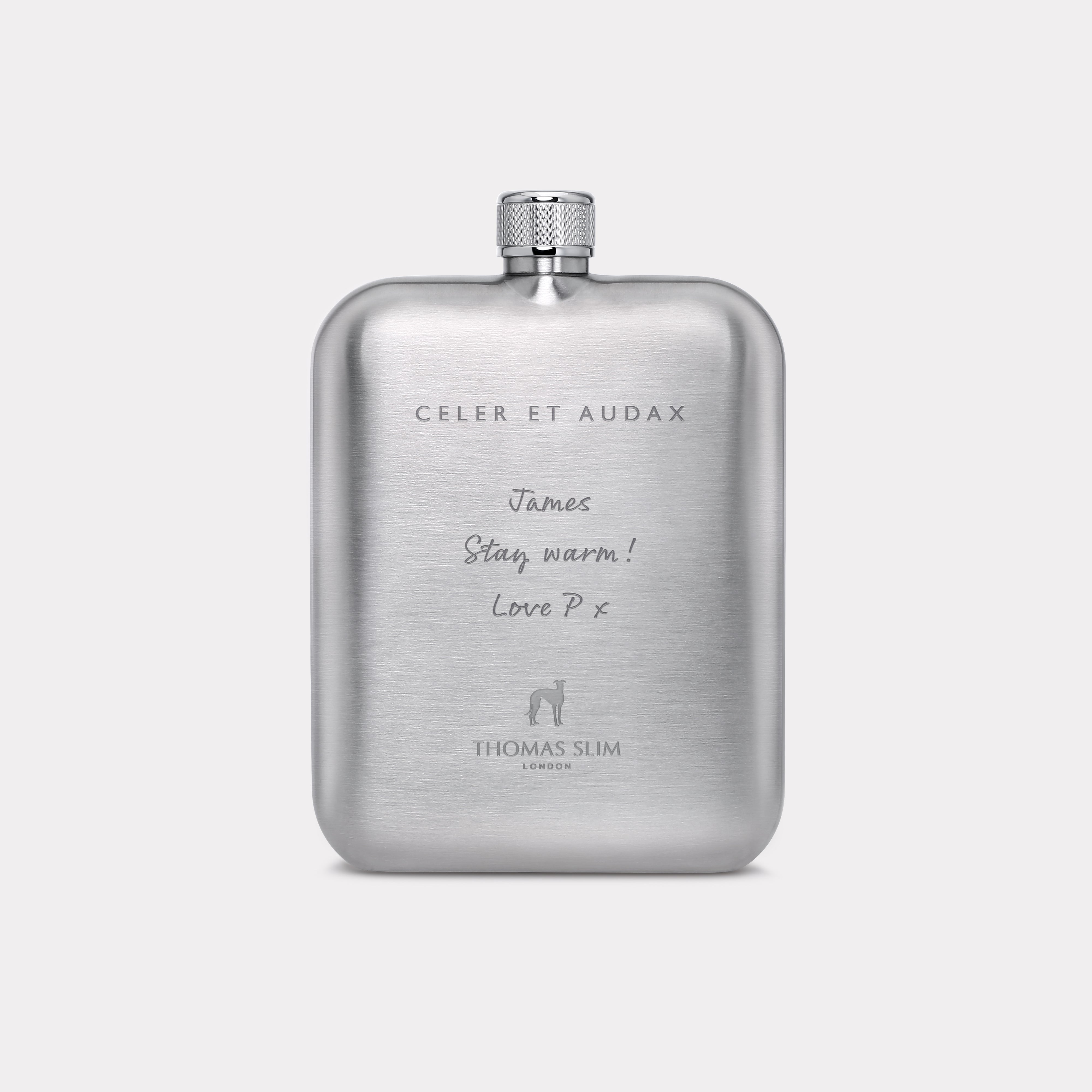 Royal Green Jackets Hip Flask - Steel
