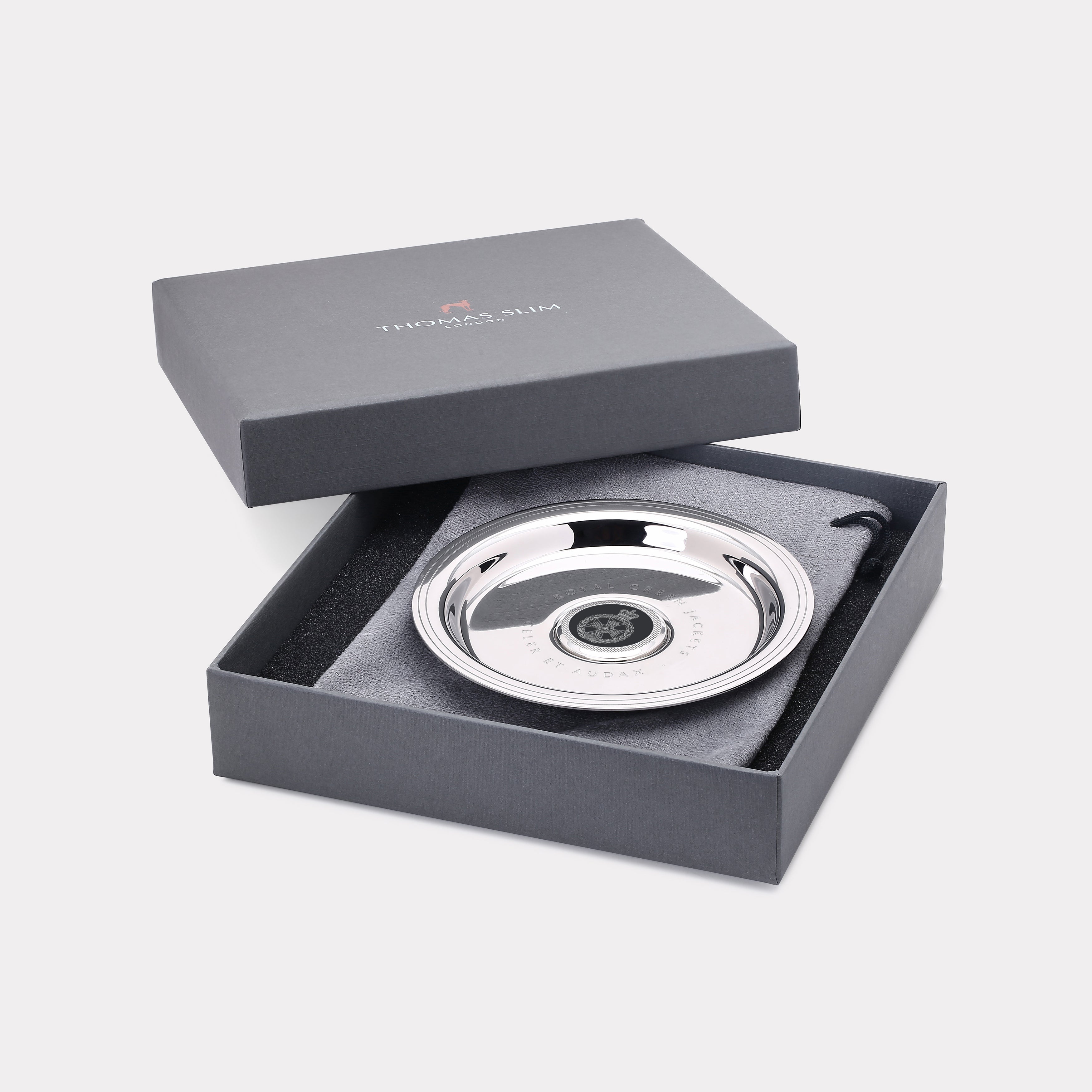 Royal Green Jackets Wine Bottle Tray - Steel