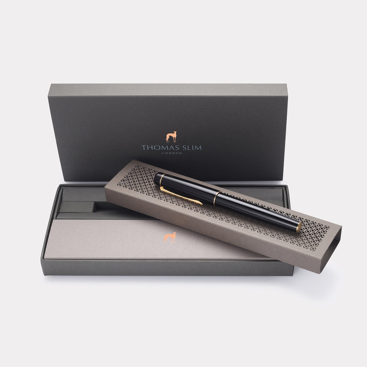 Tangier Mosaic Black Rollerball Pen – Gold