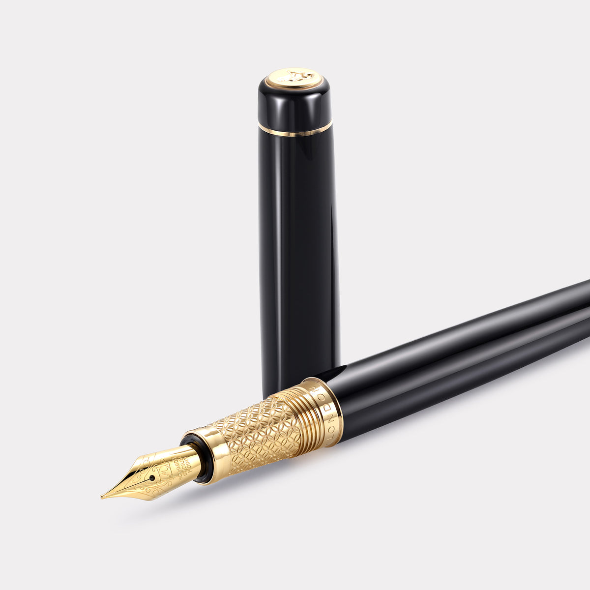 Tangier Mosaic Black Fountain Pen – Gold