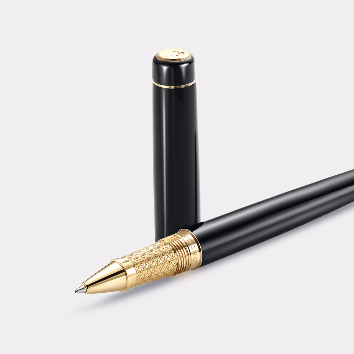 Tangier Mosaic Black Rollerball Pen – Gold