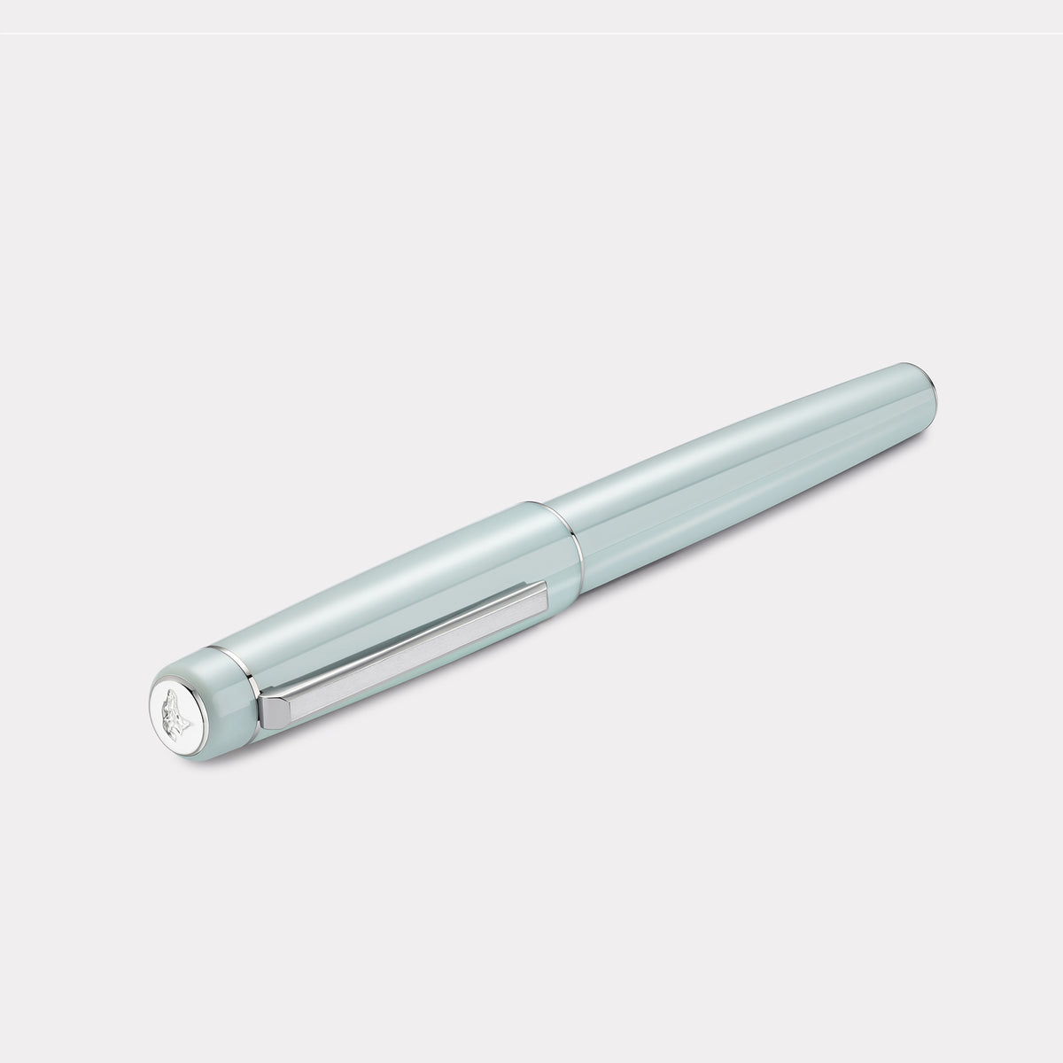 Tangier Mosaic Chalcedony Blue Rollerball Pen – Steel