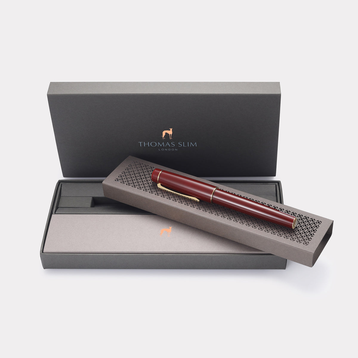 Tangier Mosaic Carmine Red Rollerball Pen – Gold